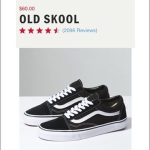 NWOT “Old Skool” Vans